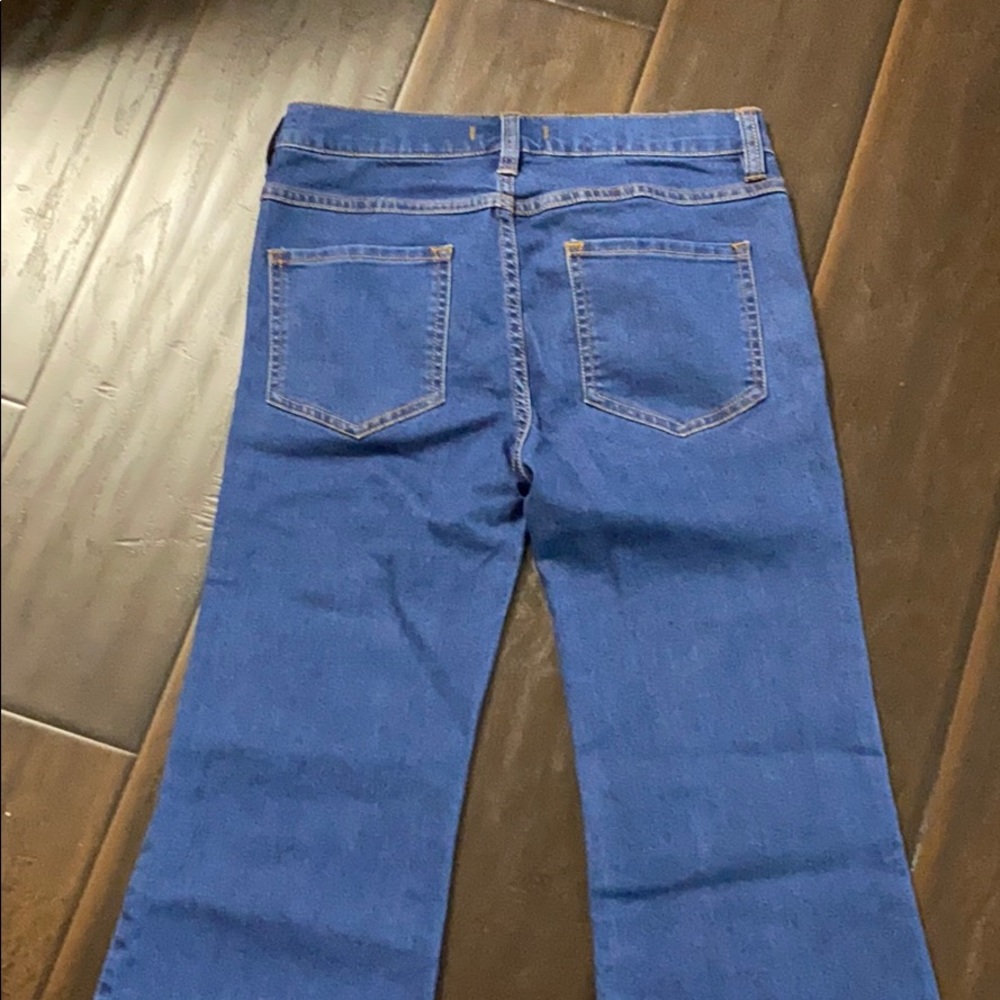 SOLD! Free People Dallas Blue Stretch Flare Jeans - Picture 5 of 7